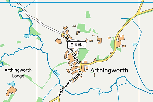 LE16 8NJ map - OS VectorMap District (Ordnance Survey) LE16 8NJ map - OS VectorMap District (Ordnance Survey)