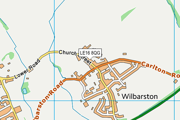 LE16 8QG map - OS VectorMap District (Ordnance Survey) LE16 8QG map - OS VectorMap District (Ordnance Survey)