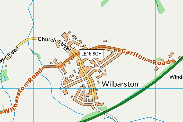 LE16 8QH map - OS VectorMap District (Ordnance Survey) LE16 8QH map - OS VectorMap District (Ordnance Survey)
