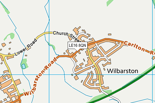 LE16 8QN map - OS VectorMap District (Ordnance Survey) LE16 8QN map - OS VectorMap District (Ordnance Survey)