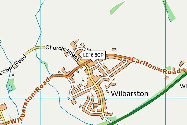 LE16 8QP map - OS VectorMap District (Ordnance Survey) LE16 8QP map - OS VectorMap District (Ordnance Survey)