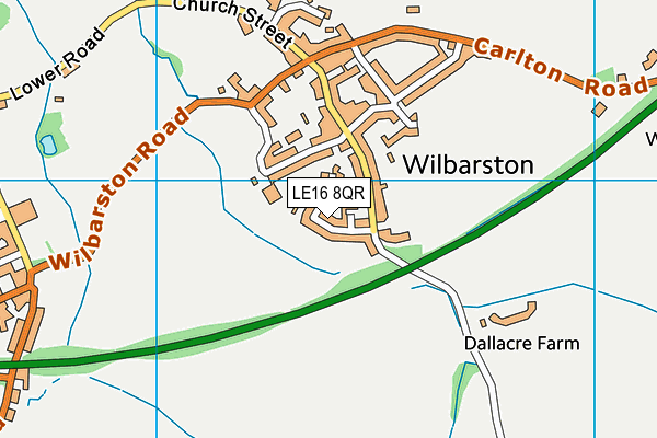 LE16 8QR map - OS VectorMap District (Ordnance Survey) LE16 8QR map - OS VectorMap District (Ordnance Survey)