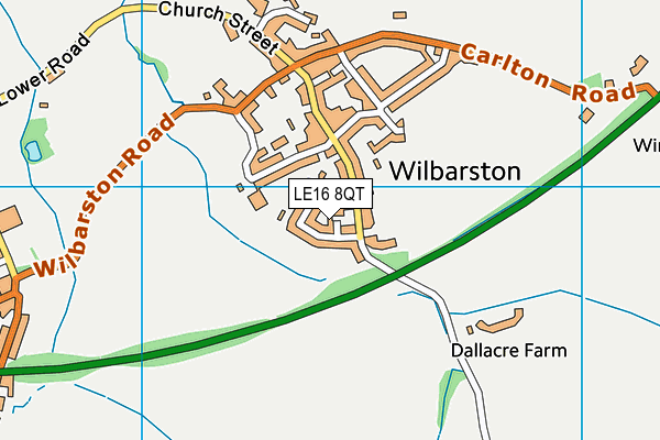 LE16 8QT map - OS VectorMap District (Ordnance Survey) LE16 8QT map - OS VectorMap District (Ordnance Survey)