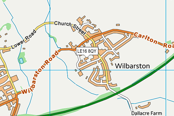 LE16 8QY map - OS VectorMap District (Ordnance Survey) LE16 8QY map - OS VectorMap District (Ordnance Survey)