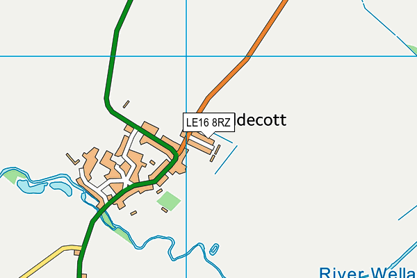 LE16 8RZ map - OS VectorMap District (Ordnance Survey) LE16 8RZ map - OS VectorMap District (Ordnance Survey)