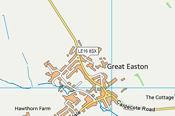 LE16 8SX map - OS VectorMap District (Ordnance Survey) LE16 8SX map - OS VectorMap District (Ordnance Survey)