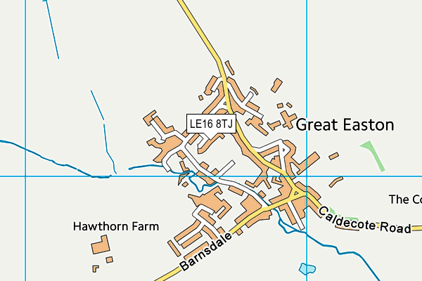 LE16 8TJ map - OS VectorMap District (Ordnance Survey) LE16 8TJ map - OS VectorMap District (Ordnance Survey)