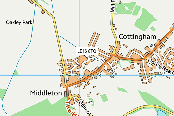 LE16 8TQ map - OS VectorMap District (Ordnance Survey) LE16 8TQ map - OS VectorMap District (Ordnance Survey)