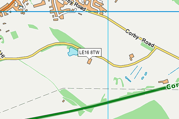 LE16 8TW map - OS VectorMap District (Ordnance Survey) LE16 8TW map - OS VectorMap District (Ordnance Survey)