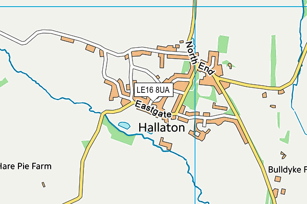 LE16 8UA map - OS VectorMap District (Ordnance Survey) LE16 8UA map - OS VectorMap District (Ordnance Survey)