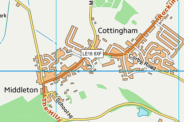 LE16 8XF map - OS VectorMap District (Ordnance Survey) LE16 8XF map - OS VectorMap District (Ordnance Survey)
