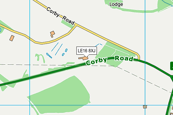 LE16 8XJ map - OS VectorMap District (Ordnance Survey) LE16 8XJ map - OS VectorMap District (Ordnance Survey)