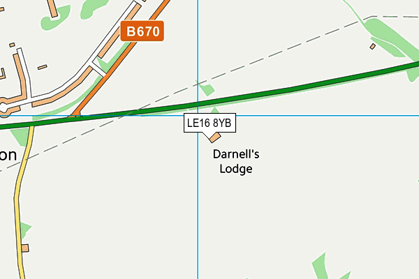 LE16 8YB map - OS VectorMap District (Ordnance Survey) LE16 8YB map - OS VectorMap District (Ordnance Survey)