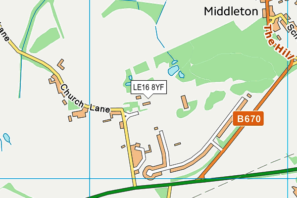 LE16 8YF map - OS VectorMap District (Ordnance Survey) LE16 8YF map - OS VectorMap District (Ordnance Survey)