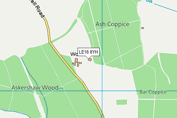 LE16 8YH map - OS VectorMap District (Ordnance Survey) LE16 8YH map - OS VectorMap District (Ordnance Survey)