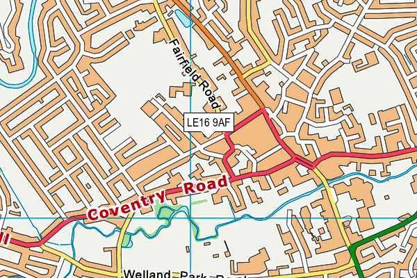 LE16 9AF map - OS VectorMap District (Ordnance Survey) LE16 9AF map - OS VectorMap District (Ordnance Survey)