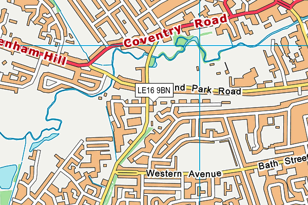 LE16 9BN map - OS VectorMap District (Ordnance Survey)