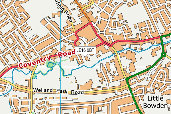 LE16 9BT map - OS VectorMap District (Ordnance Survey) LE16 9BT map - OS VectorMap District (Ordnance Survey)