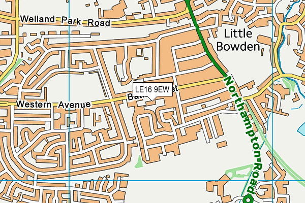 LE16 9EW map - OS VectorMap District (Ordnance Survey) LE16 9EW map - OS VectorMap District (Ordnance Survey)