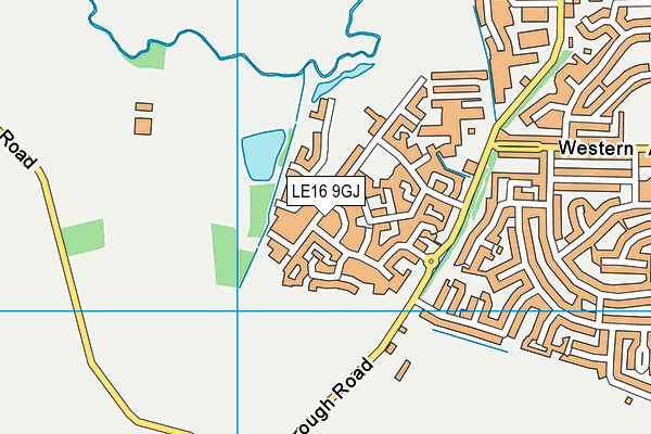 LE16 9GJ map - OS VectorMap District (Ordnance Survey) LE16 9GJ map - OS VectorMap District (Ordnance Survey)