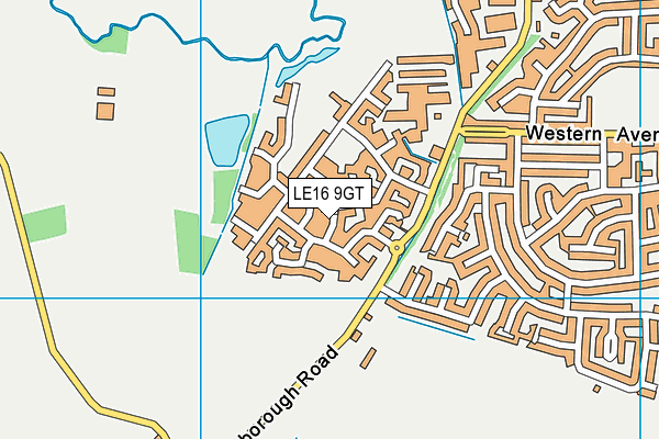 LE16 9GT map - OS VectorMap District (Ordnance Survey) LE16 9GT map - OS VectorMap District (Ordnance Survey)