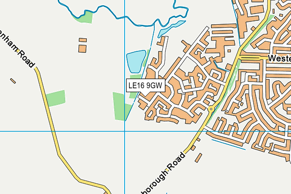 LE16 9GW map - OS VectorMap District (Ordnance Survey) LE16 9GW map - OS VectorMap District (Ordnance Survey)