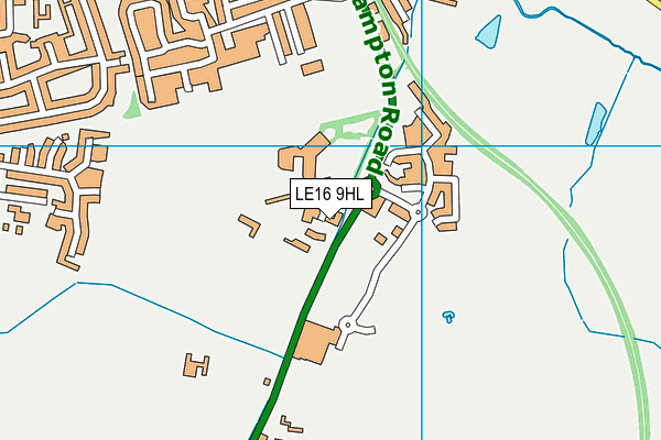 LE16 9HL map - OS VectorMap District (Ordnance Survey) LE16 9HL map - OS VectorMap District (Ordnance Survey)