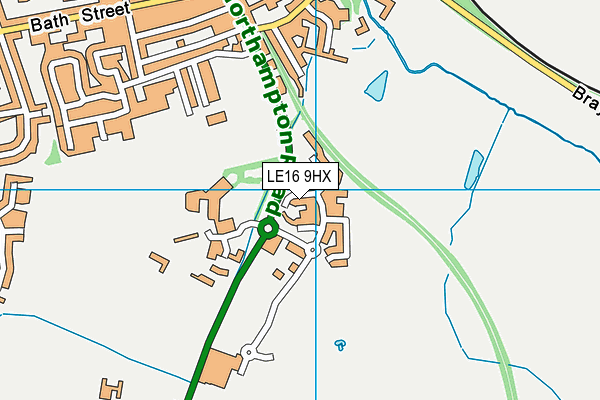 LE16 9HX map - OS VectorMap District (Ordnance Survey) LE16 9HX map - OS VectorMap District (Ordnance Survey)