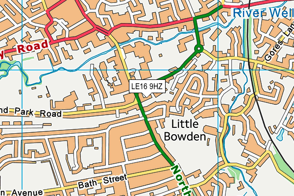 LE16 9HZ map - OS VectorMap District (Ordnance Survey) LE16 9HZ map - OS VectorMap District (Ordnance Survey)