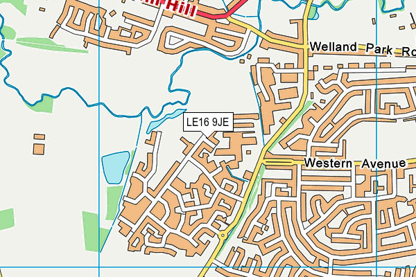 LE16 9JE map - OS VectorMap District (Ordnance Survey) LE16 9JE map - OS VectorMap District (Ordnance Survey)