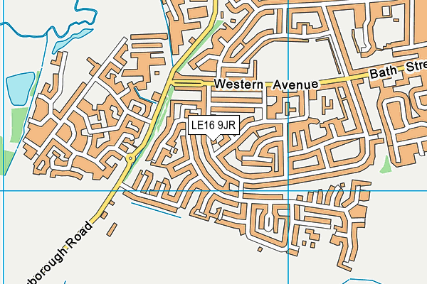LE16 9JR map - OS VectorMap District (Ordnance Survey) LE16 9JR map - OS VectorMap District (Ordnance Survey)