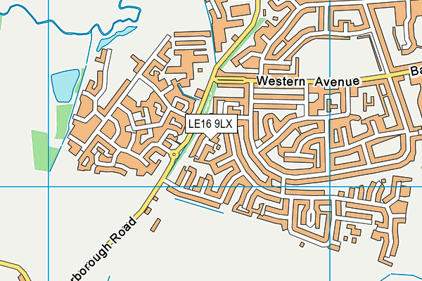 LE16 9LX map - OS VectorMap District (Ordnance Survey) LE16 9LX map - OS VectorMap District (Ordnance Survey)