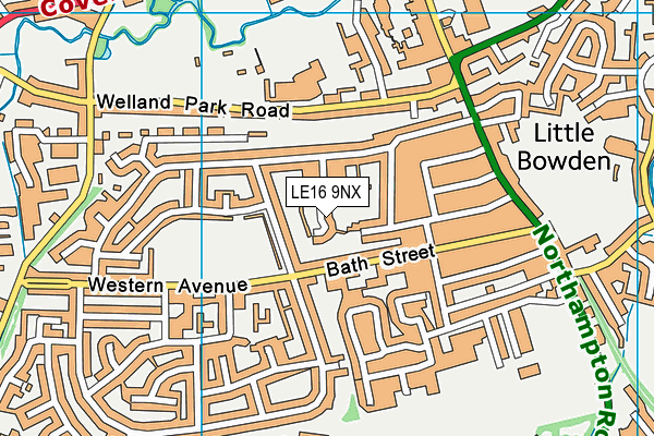 LE16 9NX map - OS VectorMap District (Ordnance Survey) LE16 9NX map - OS VectorMap District (Ordnance Survey)