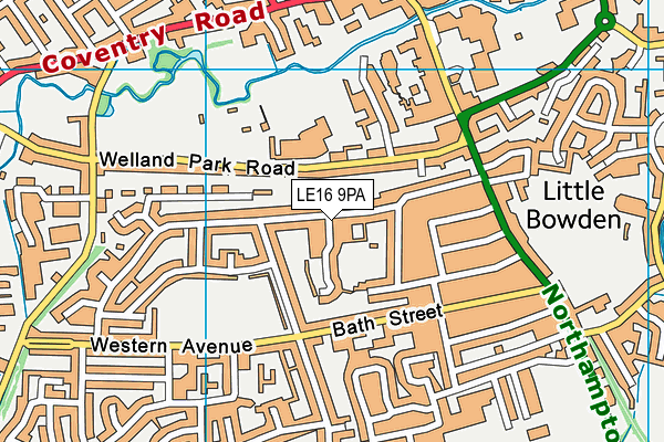 LE16 9PA map - OS VectorMap District (Ordnance Survey) LE16 9PA map - OS VectorMap District (Ordnance Survey)
