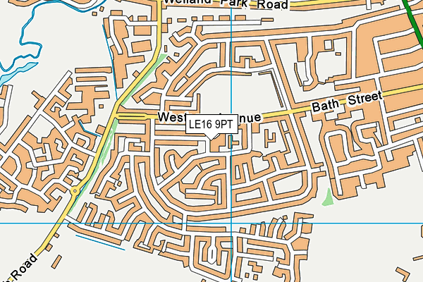 LE16 9PT map - OS VectorMap District (Ordnance Survey) LE16 9PT map - OS VectorMap District (Ordnance Survey)