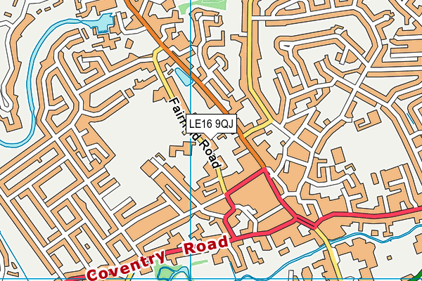 LE16 9QJ map - OS VectorMap District (Ordnance Survey) LE16 9QJ map - OS VectorMap District (Ordnance Survey)