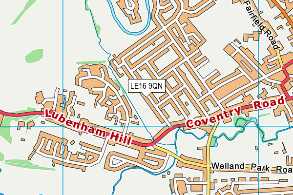 LE16 9QN map - OS VectorMap District (Ordnance Survey) LE16 9QN map - OS VectorMap District (Ordnance Survey)