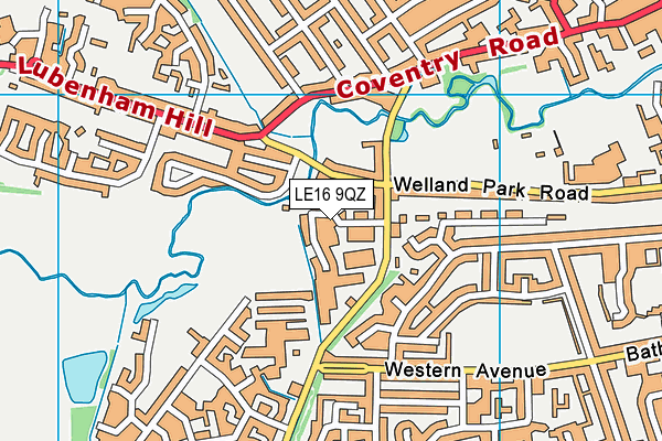 LE16 9QZ map - OS VectorMap District (Ordnance Survey) LE16 9QZ map - OS VectorMap District (Ordnance Survey)