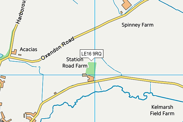 LE16 9RQ map - OS VectorMap District (Ordnance Survey) LE16 9RQ map - OS VectorMap District (Ordnance Survey)