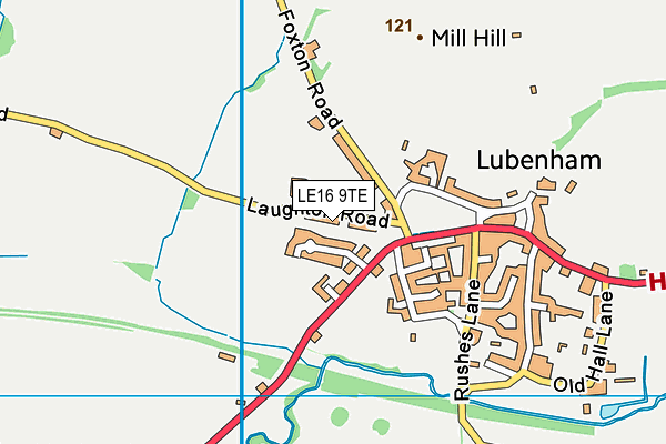 LE16 9TE map - OS VectorMap District (Ordnance Survey) LE16 9TE map - OS VectorMap District (Ordnance Survey)