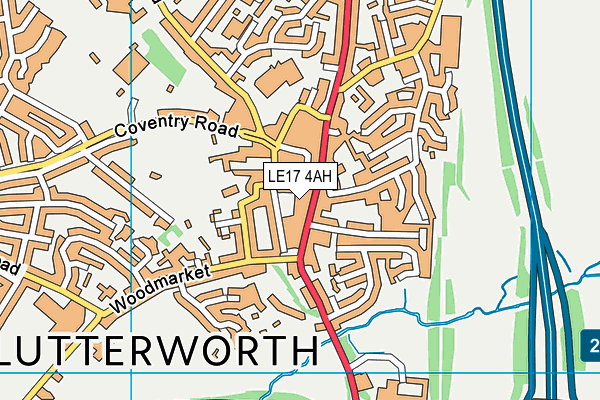LE17 4AH map - OS VectorMap District (Ordnance Survey) LE17 4AH map - OS VectorMap District (Ordnance Survey)