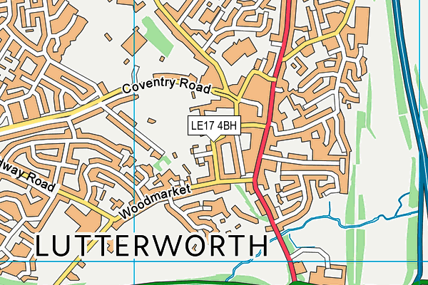 LE17 4BH map - OS VectorMap District (Ordnance Survey) LE17 4BH map - OS VectorMap District (Ordnance Survey)