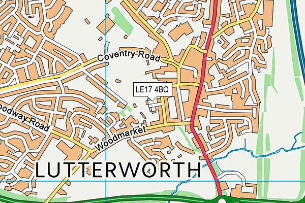 LE17 4BQ map - OS VectorMap District (Ordnance Survey) LE17 4BQ map - OS VectorMap District (Ordnance Survey)