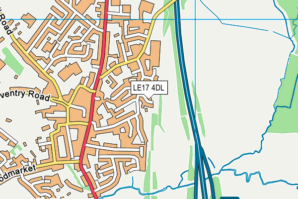 LE17 4DL map - OS VectorMap District (Ordnance Survey) LE17 4DL map - OS VectorMap District (Ordnance Survey)