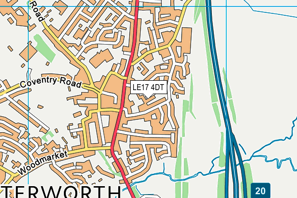 LE17 4DT map - OS VectorMap District (Ordnance Survey) LE17 4DT map - OS VectorMap District (Ordnance Survey)