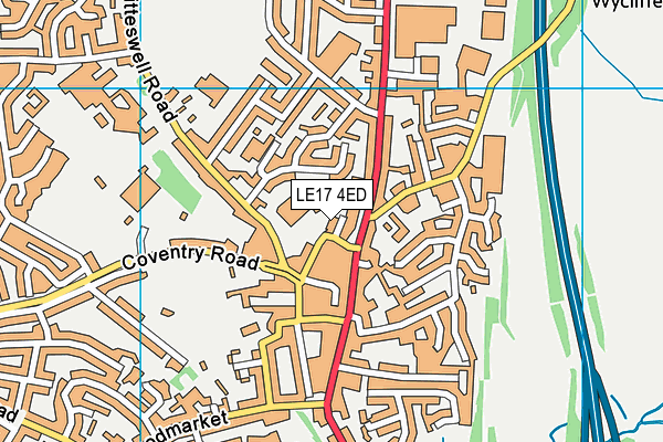 LE17 4ED map - OS VectorMap District (Ordnance Survey) LE17 4ED map - OS VectorMap District (Ordnance Survey)