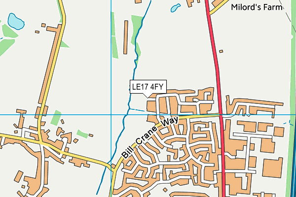 LE17 4FY map - OS VectorMap District (Ordnance Survey) LE17 4FY map - OS VectorMap District (Ordnance Survey)