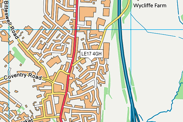 LE17 4GH map - OS VectorMap District (Ordnance Survey) LE17 4GH map - OS VectorMap District (Ordnance Survey)