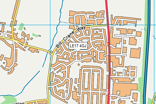 LE17 4GJ map - OS VectorMap District (Ordnance Survey) LE17 4GJ map - OS VectorMap District (Ordnance Survey)