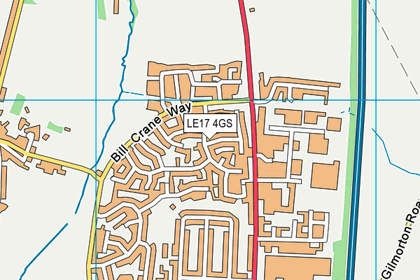 LE17 4GS map - OS VectorMap District (Ordnance Survey) LE17 4GS map - OS VectorMap District (Ordnance Survey)